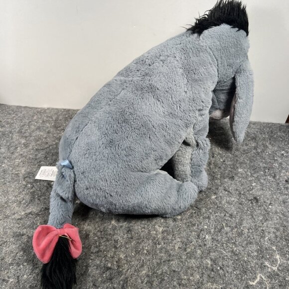 15" Disney Store Plush Grey Eeyore Detachable Tail Winnie The Pooh Friend Toy - Picture 8 of 11